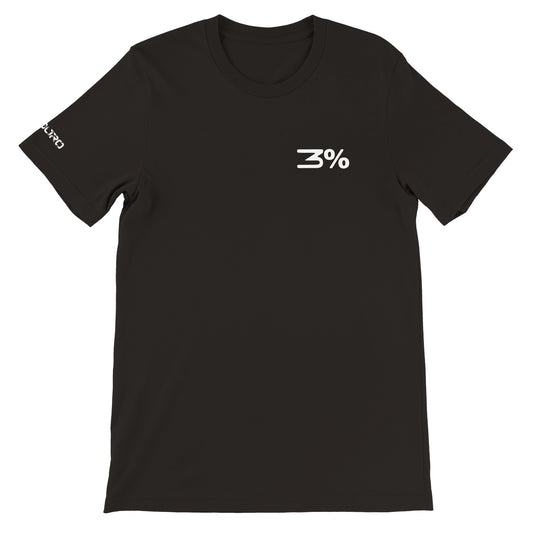 Camiseta colaboración 3% y ANDuro Mtb unisex Premium